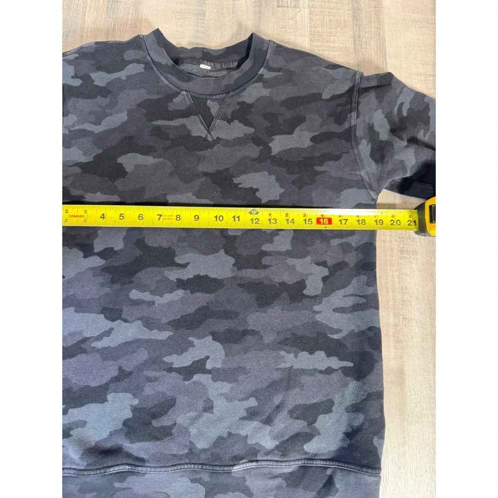Lululemon City Sweat Crewneck Pullover Incognito Camo Womens Sweatshirt Medium